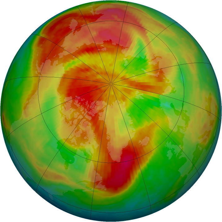 Arctic ozone map for 26 March 2002